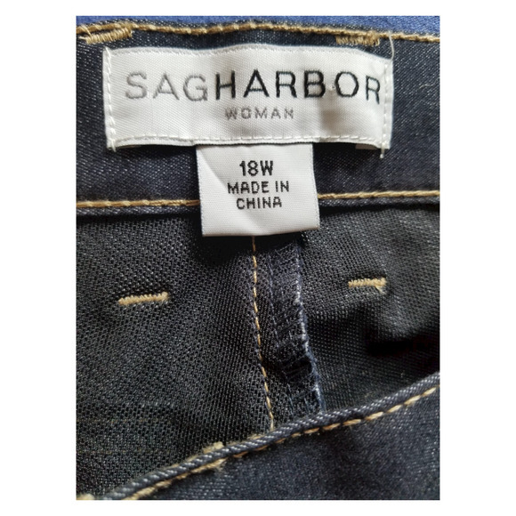 Sagharbor Blue Women's Pants Size 18W 40/41‎ Inseam 30 in - Picture 8 of 8